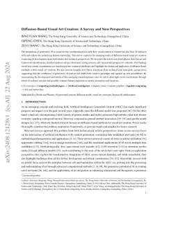 Diffusion-Based Visual Art Creation: A Survey and New Perspectives