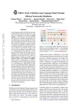 FIRST: Teach A Reliable Large Language Model Through Efficient
  Trustworthy Distillation