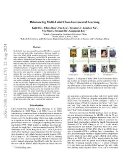 Rebalancing Multi-Label Class-Incremental Learning