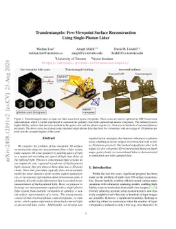 Transientangelo: Few-Viewpoint Surface Reconstruction Using
  Single-Photon Lidar