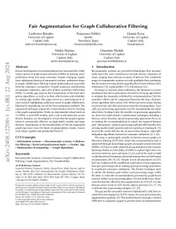 Fair Augmentation for Graph Collaborative Filtering