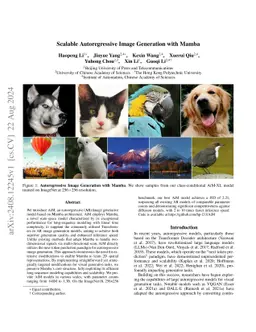 Scalable Autoregressive Image Generation with Mamba