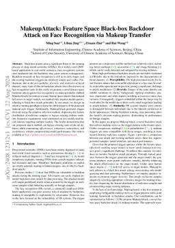 MakeupAttack: Feature Space Black-box Backdoor Attack on Face
  Recognition via Makeup Transfer