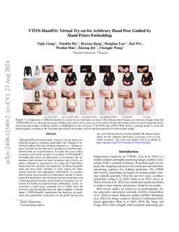 VTON-HandFit: Virtual Try-on for Arbitrary Hand Pose Guided by Hand
  Priors Embedding