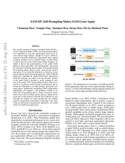SAM-SP: Self-Prompting Makes SAM Great Again