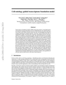 Cell-ontology guided transcriptome foundation model