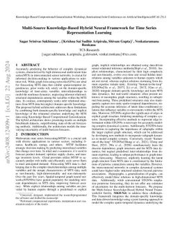 Multi-Source Knowledge-Based Hybrid Neural Framework for Time Series
  Representation Learning
