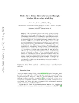 Multi-Style Facial Sketch Synthesis through Masked Generative Modeling