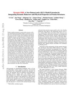 Dynamic PDB: A New Dataset and a SE(3) Model Extension by Integrating
  Dynamic Behaviors and Physical Properties in Protein Structures