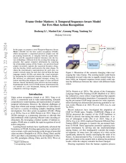 Frame Order Matters: A Temporal Sequence-Aware Model for Few-Shot Action
  Recognition