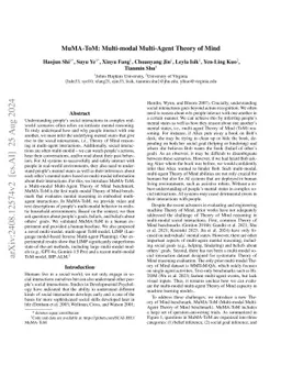 MuMA-ToM: Multi-modal Multi-Agent Theory of Mind