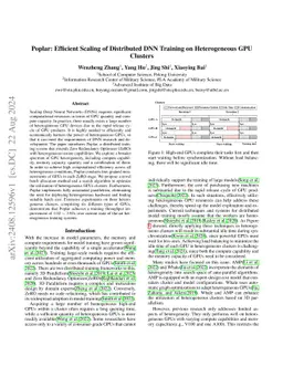 Poplar: Efficient Scaling of Distributed DNN Training on Heterogeneous
  GPU Clusters