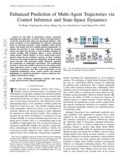 Enhanced Prediction of Multi-Agent Trajectories via Control Inference
  and State-Space Dynamics