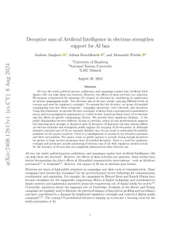 Artificial Intelligence in Election Campaigns: Perceptions, Penalties, and Implications