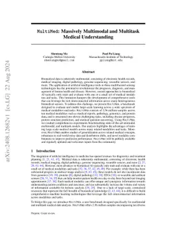 MultiMed: Massively Multimodal and Multitask Medical Understanding