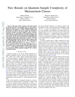 New Bounds on Quantum Sample Complexity of Measurement Classes