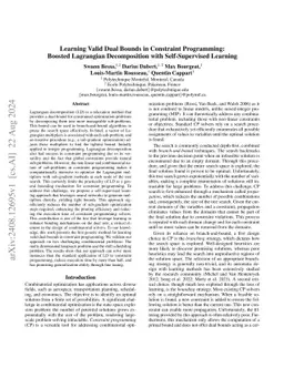 Learning Valid Dual Bounds in Constraint Programming: Boosted Lagrangian
  Decomposition with Self-Supervised Learning