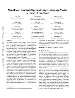 NanoFlow: Towards Optimal Large Language Model Serving Throughput