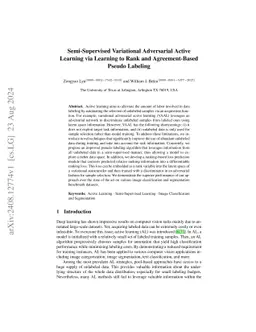 Semi-Supervised Variational Adversarial Active Learning via Learning to
  Rank and Agreement-Based Pseudo Labeling