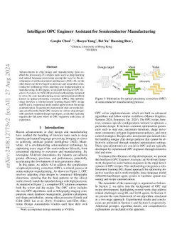 Intelligent OPC Engineer Assistant for Semiconductor Manufacturing