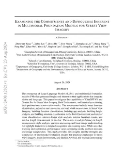Examining the Commitments and Difficulties Inherent in Multimodal
  Foundation Models for Street View Imagery