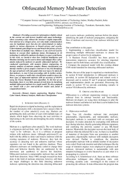 Obfuscated Memory Malware Detection