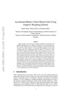 Accelerated Markov Chain Monte Carlo Using Adaptive Weighting Scheme