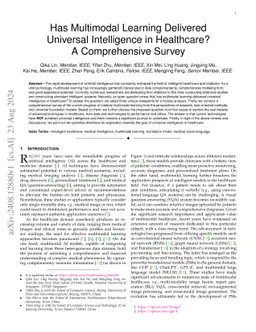 Has Multimodal Learning Delivered Universal Intelligence in Healthcare?
  A Comprehensive Survey