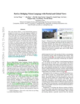 ParGo: Bridging Vision-Language with Partial and Global Views