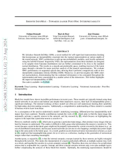 Smooth InfoMax -- Towards Easier Post-Hoc Interpretability