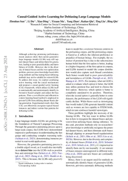 Causal-Guided Active Learning for Debiasing Large Language Models