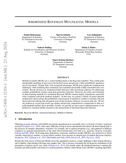 Amortized Bayesian Multilevel Models