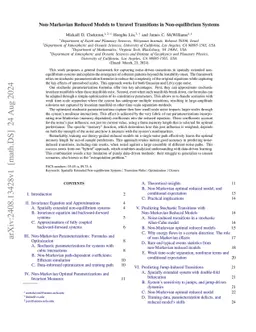 Non-Markovian Reduced Models to Unravel Transitions in Non-equilibrium
  Systems