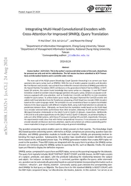 Integrating Multi-Head Convolutional Encoders with Cross-Attention for
  Improved SPARQL Query Translation