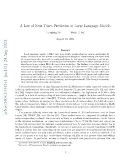 A Law of Next-Token Prediction in Large Language Models