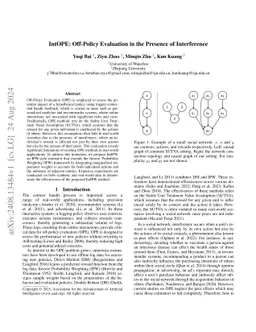 IntOPE: Off-Policy Evaluation in the Presence of Interference