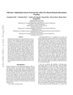 MPruner: Optimizing Neural Network Size with CKA-Based Mutual
  Information Pruning