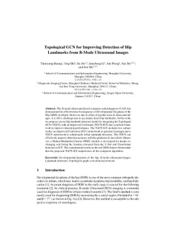 Topological GCN for Improving Detection of Hip Landmarks from B-Mode
  Ultrasound Images
