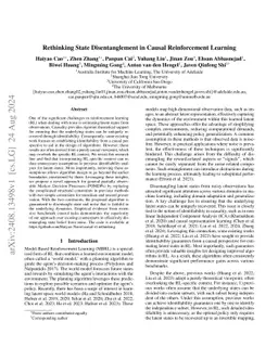 Rethinking State Disentanglement in Causal Reinforcement Learning
