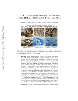 G3DST: Generalizing 3D Style Transfer with Neural Radiance Fields across
  Scenes and Styles