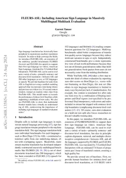 FLEURS-ASL: Including American Sign Language in Massively Multilingual
  Multitask Evaluation