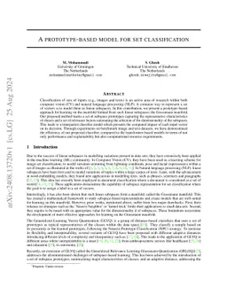 A prototype-based model for set classification