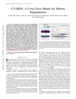 CV-MOS: A Cross-View Model for Motion Segmentation