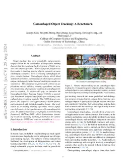 Camouflaged Object Tracking: A Benchmark