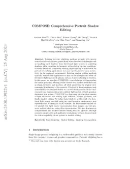 COMPOSE: Comprehensive Portrait Shadow Editing