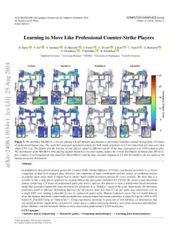 Learning to Move Like Professional Counter-Strike Players