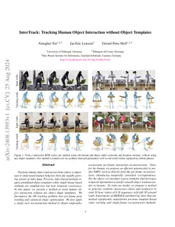 InterTrack: Tracking Human Object Interaction without Object Templates