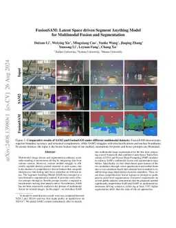 FusionSAM: Visual Multi-Modal Learning with Segment Anything
