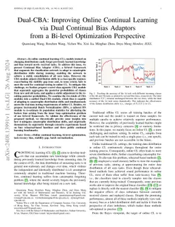Dual-CBA: Improving Online Continual Learning via Dual Continual Bias
  Adaptors from a Bi-level Optimization Perspective