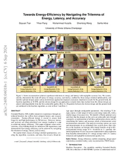 Towards Energy-Efficiency by Navigating the Trilemma of Energy, Latency,
  and Accuracy